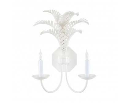 Wildwood Royal Palm Sconce - White