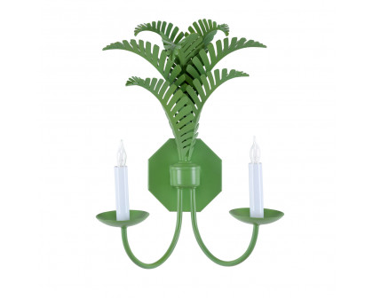 Wildwood Royal Palm Sconce - Green