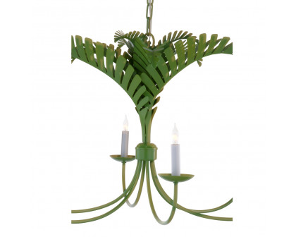 Wildwood Royal Palm Chandelier - Green