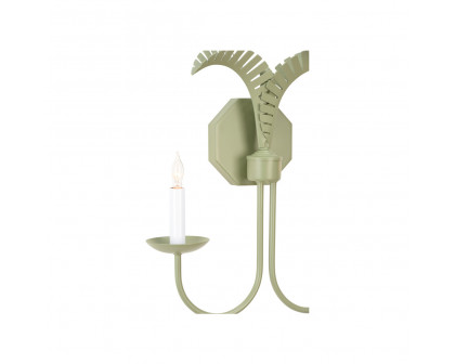 Wildwood - Petite Palm Sconce in Green