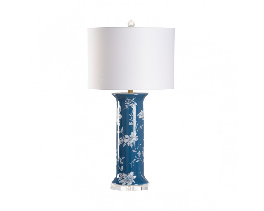 Wildwood - Chastity Lamp in Blue Glaze, Ceramic/Porcelain