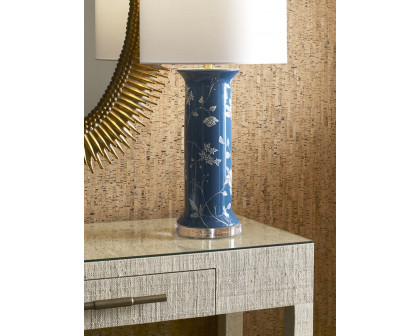 Wildwood - Chastity Lamp in Blue Glaze, Ceramic/Porcelain