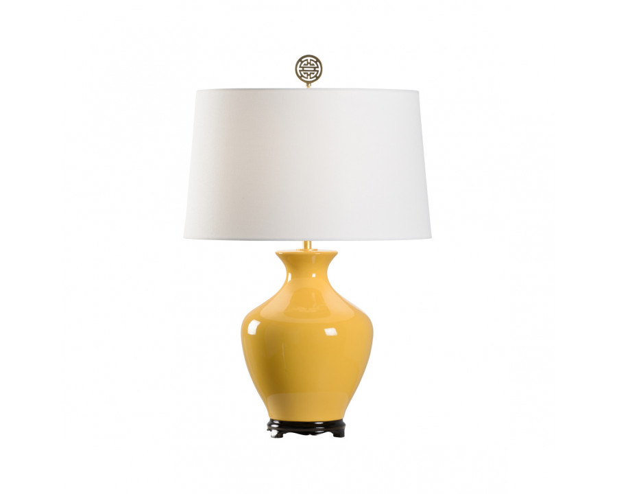 Wildwood Parkway Lamp - Spicy Mustard Glaze, Ceramic/Porcelain