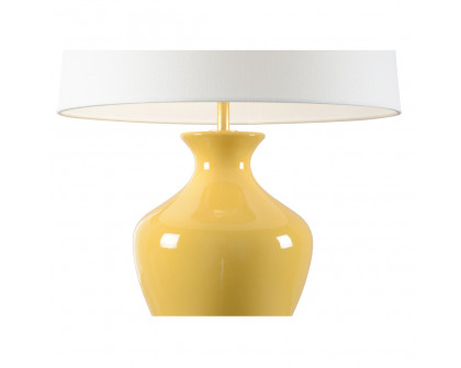 Wildwood Parkway Lamp - Spicy Mustard Glaze, Ceramic/Porcelain