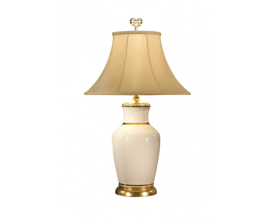 Wildwood - Presidential Lamp in White Glaze, Porcelain