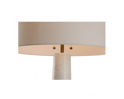 Wildwood - Laurence Floor Lamp in Natural White, Wood