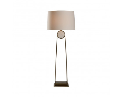 Wildwood - Emmons Floor Lamp in Natural White/Bronze, Marble