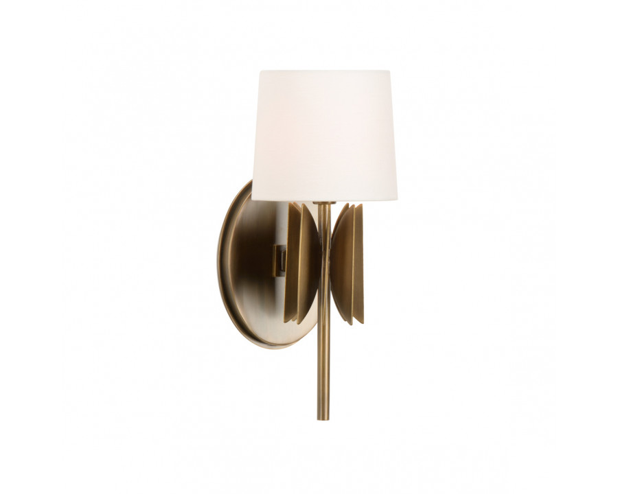 Wildwood - Tilling Sconce in Antique Brass, Metal