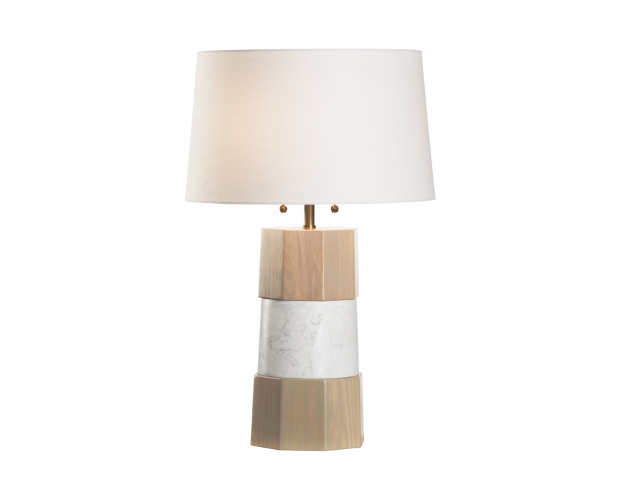 Wildwood - Laurence Lamp in Natural White, Wood