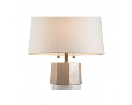 Wildwood - Laurence Lamp in Natural White, Wood