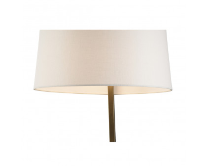 Wildwood - Elgin Lamp in Antique Brass/Natural White, Metal