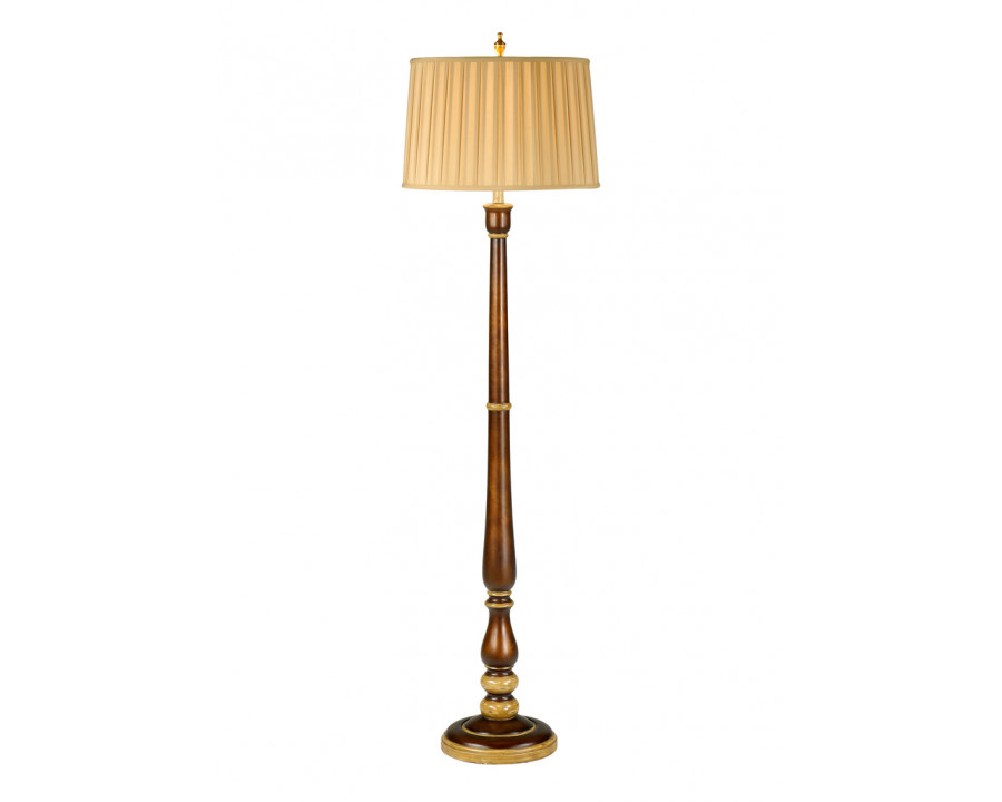 Wildwood - Candlestick Floor Lamp in Tuscan Brown, Composite