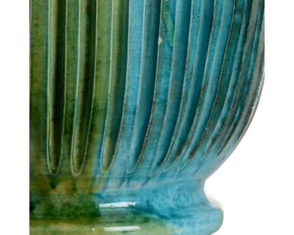 Wildwood - San Michele Lamp in Aquamarine Glaze, Ceramic/Porcelain