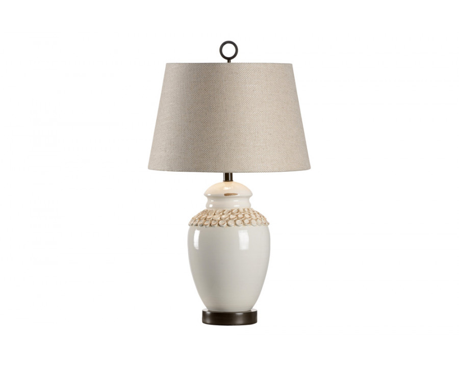 Wildwood - Salerno Lamp in Aged Cream, Ceramic/Porcelain