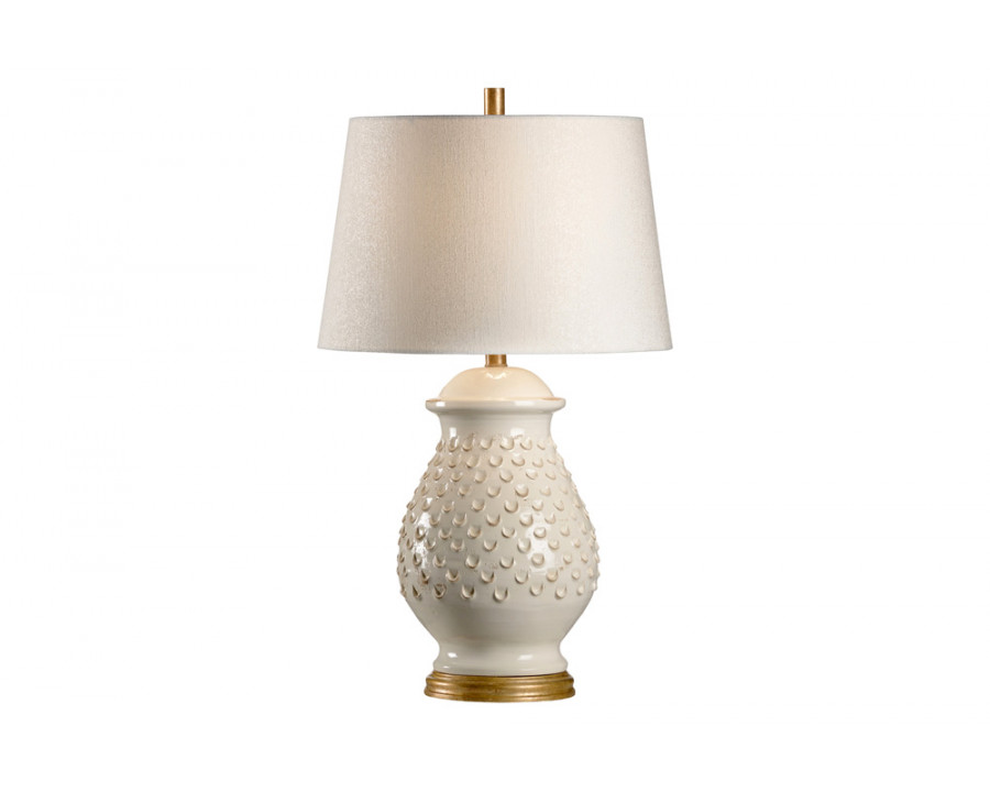 Wildwood - Fiera Lamp in Aged Cream Glaze, Ceramic/Porcelain