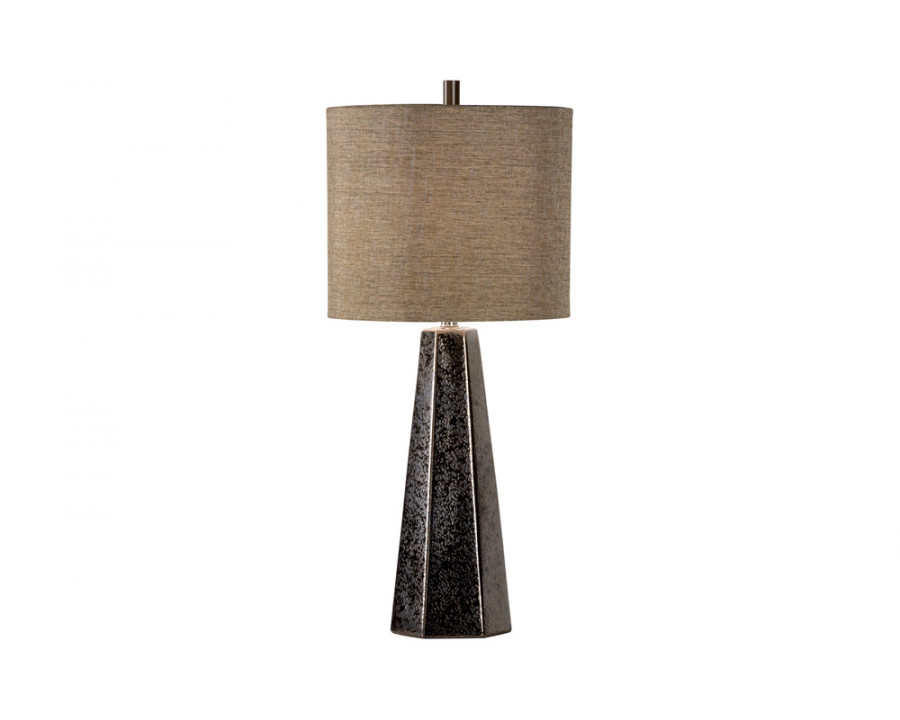 Wildwood - Antonella Lamp in Textured Bronze Glaze, Ceramic/Porcelain