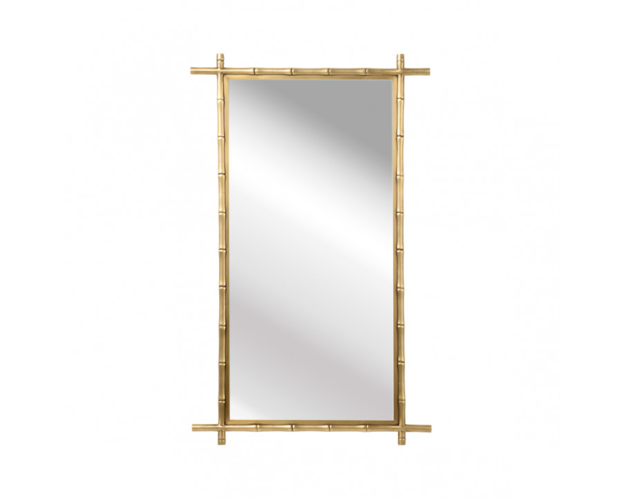 Wildwood - Bamboo Mirror in Brass