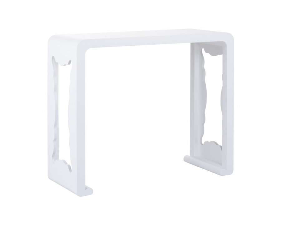 Wildwood - Brisas Shaped Console in White, Wood