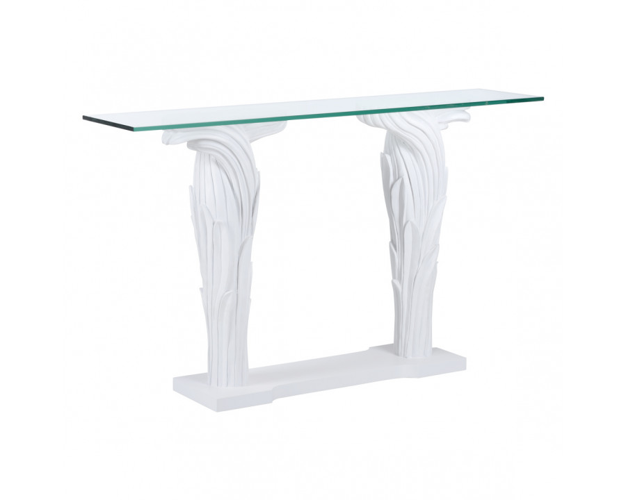 Wildwood - Fontana Flair Console in White/Clear, Small