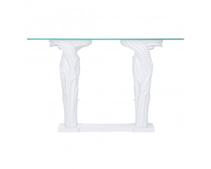 Wildwood - Fontana Flair Console in White/Clear, Small