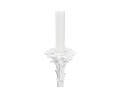 Wildwood - Roche Candlestick (Pr) in White, Composite