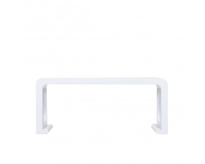 Wildwood - Brisas Shaped Coffee Table in White, Wood