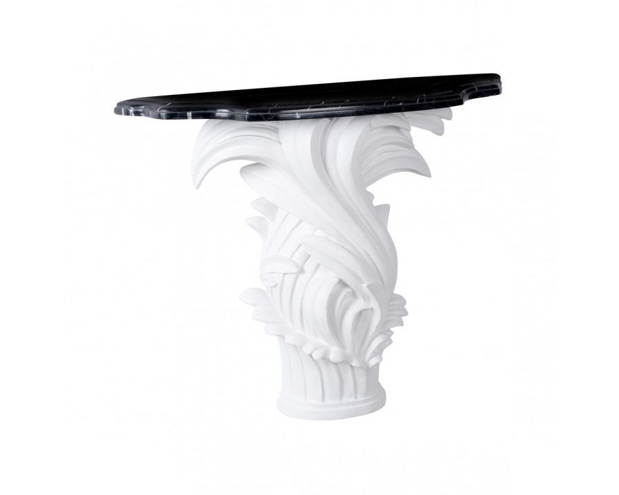 Wildwood - Fontana Console in White/Natural Black, Large