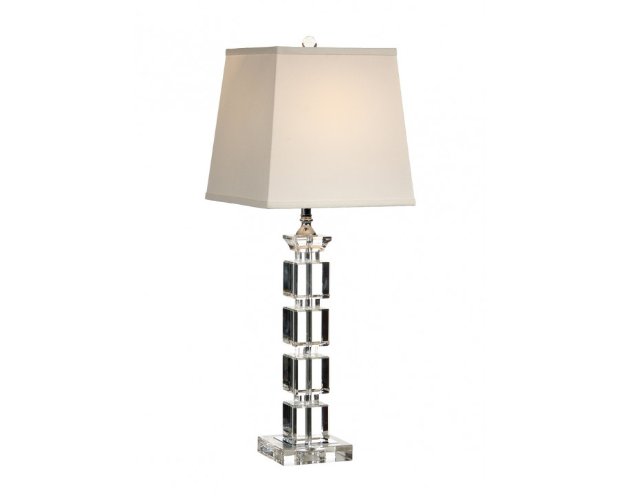 Wildwood - Blocks Lamp in Clear, Solid Crystal