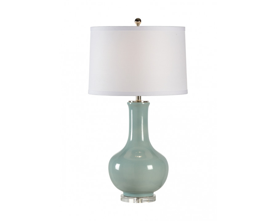 Wildwood - Eva Lamp in Pale Blue Glaze, Ceramic/Porcelain