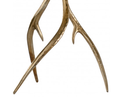 Wildwood - Antler Hall Lamp in Brass