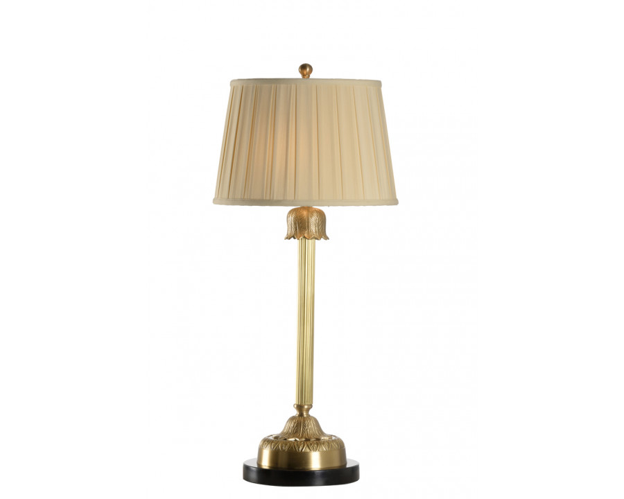 Wildwood - The Breakers Column Lamp in Antique, Brass