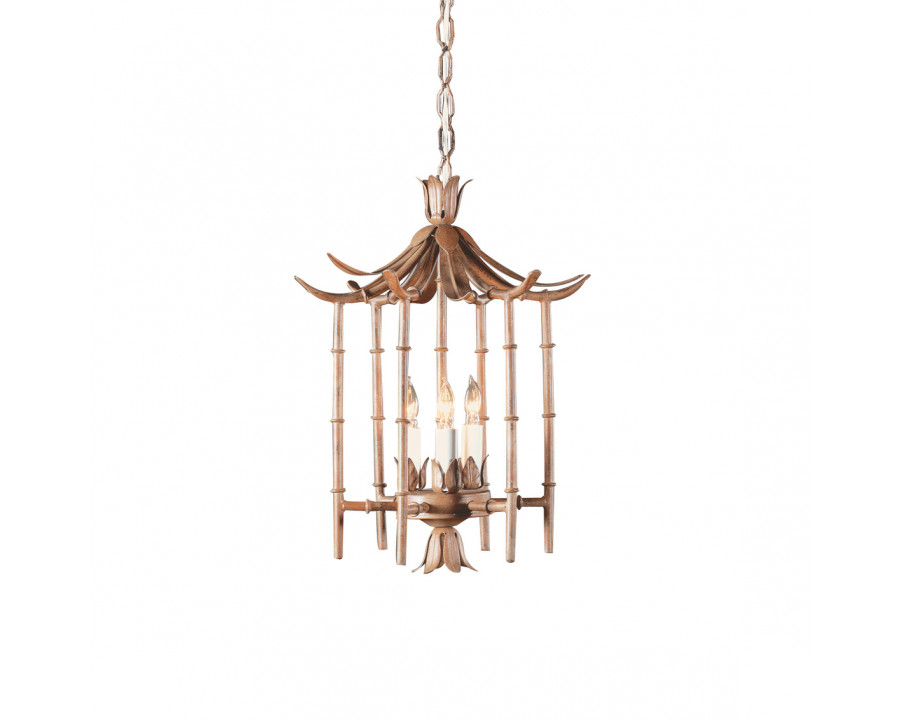 Wildwood Iron Bamboo Lantern - Bronz