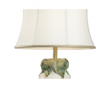 Wildwood - Vitale Lamp in Old White Crackle Glaze, Florentine Ceramic