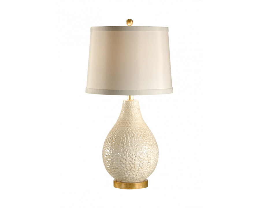 Wildwood - Capri Lamp in Old White Glaze, Ceramic/Porcelain