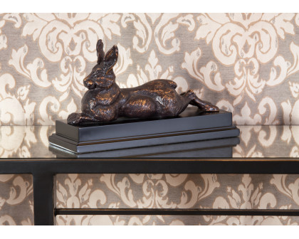 Wildwood - Rabbit in Antique Bronze Patina, Metal