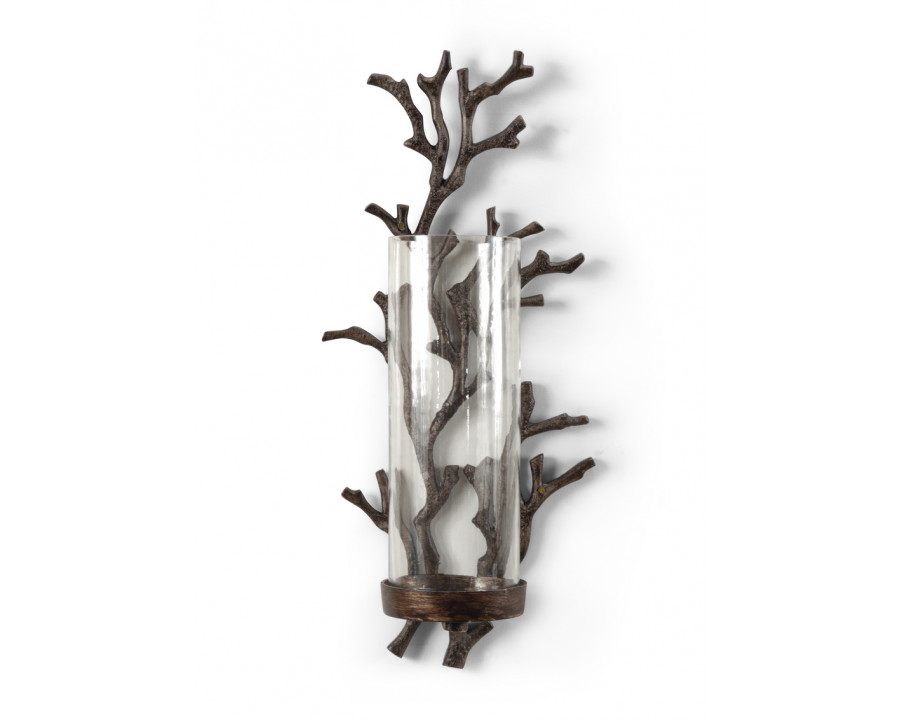 Wildwood - Coral Sconce in Bronze Patina, Metal