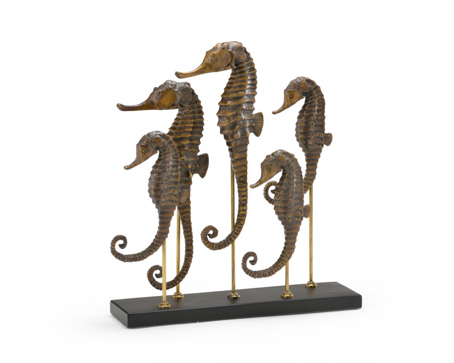 Wildwood - Seahorse Family in Dark Bronze, Composite