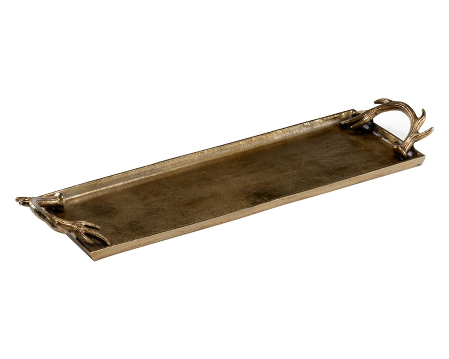 Wildwood - Diana Rectangular Tray in Brass