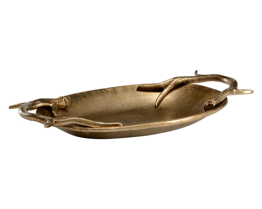 Wildwood - Diana Oval Tray in Brass