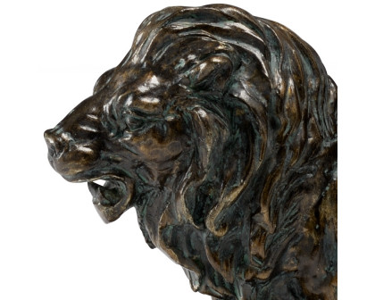 Wildwood - Lioncrest Bookends (Pr) in Bronze, Large