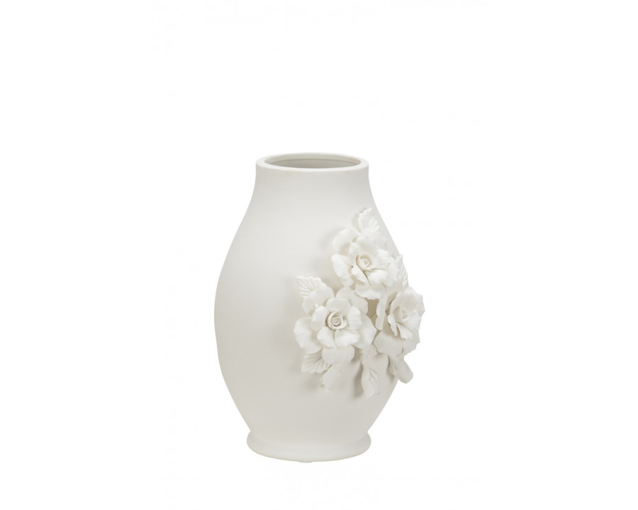 Wildwood Savoir Faire Vase - Matte White, Small