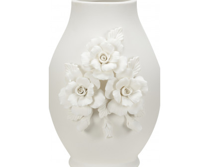 Wildwood Savoir Faire Vase - Matte White, Small