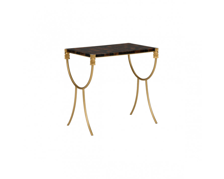 Wildwood - Commencement Accent Table in Natural Brown/Gold, Wood