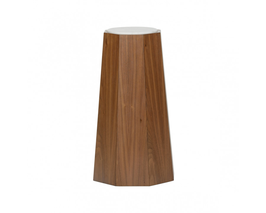 Wildwood - Laurence Accent Table in Walnut/Natural White, Wood