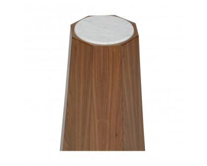 Wildwood - Laurence Accent Table in Walnut/Natural White, Wood