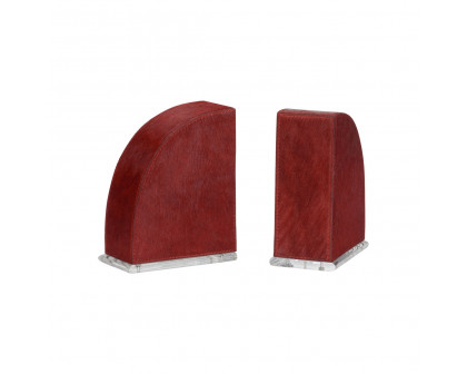 Wildwood - Taurus Bookends in Red