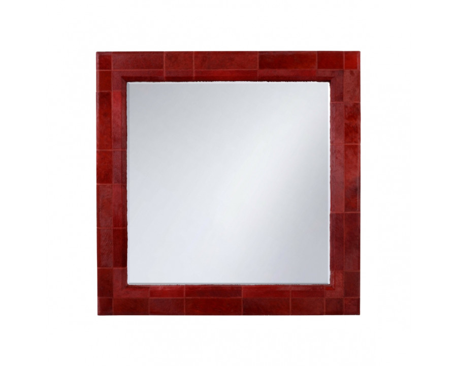 Wildwood - Taurus Wall Mirror in Red/Plain