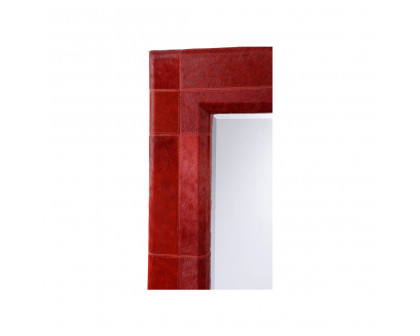 Wildwood - Taurus Wall Mirror in Red/Plain