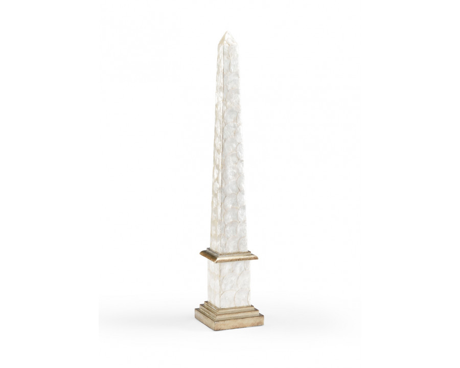 Wildwood - Pearl Pylon in Natural Capiz, Large