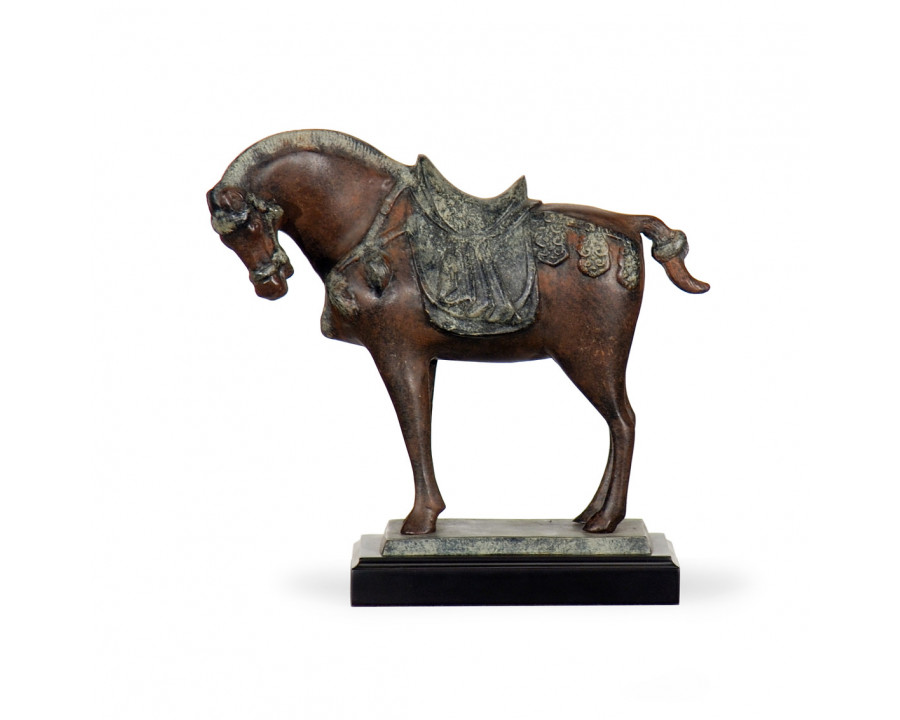 Wildwood - Tang Horse in Hand Colored, Metal